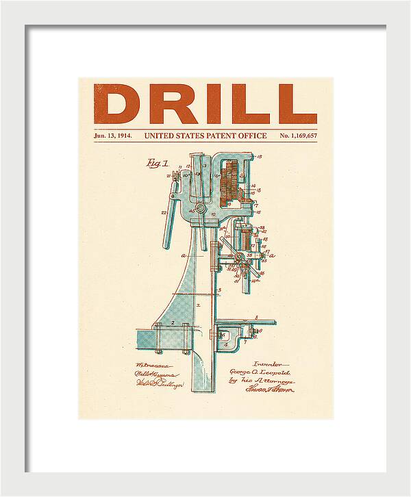 Drill Drill Press Retro Patent Us1169657a