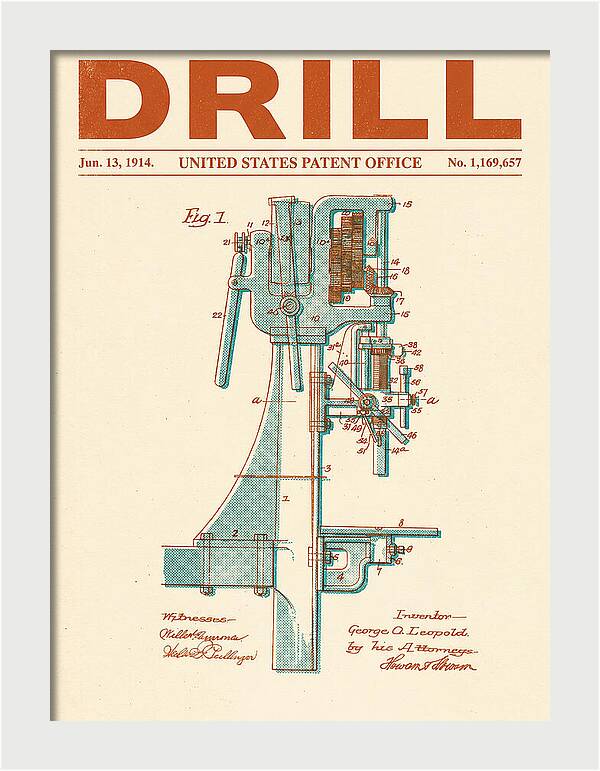 Drill Drill Press Retro Patent Us1169657a