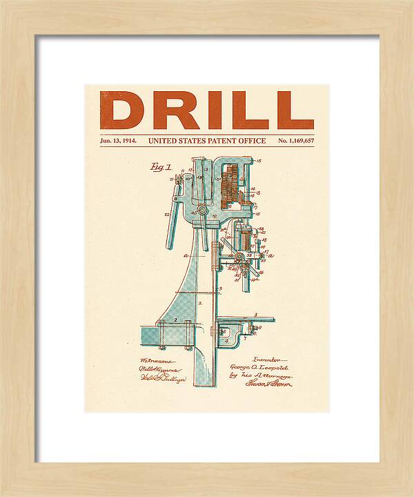 Drill Drill Press Retro Patent Us1169657a