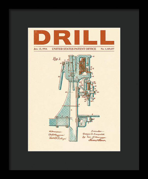 Drill Drill Press Retro Patent Us1169657a
