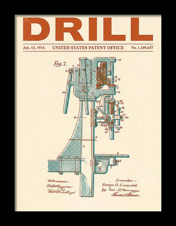 Drill Drill Press Retro Patent Us1169657a