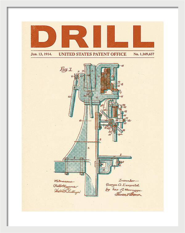 Drill Drill Press Retro Patent Us1169657a