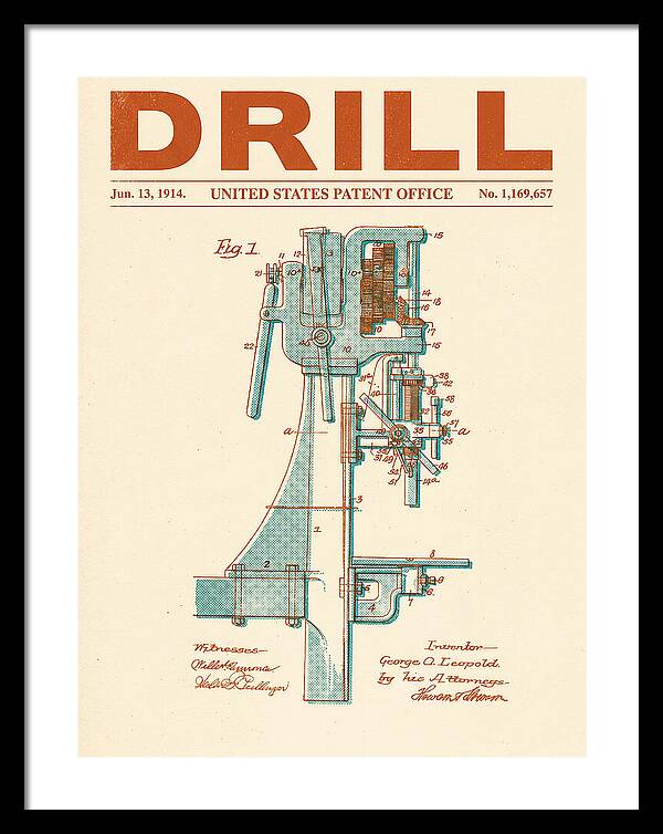 Drill Drill Press Retro Patent Us1169657a