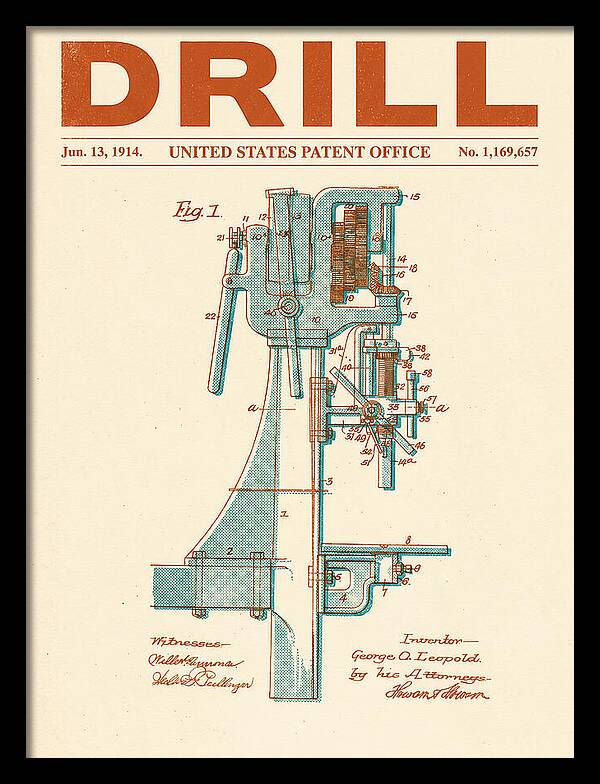 Drill Drill Press Retro Patent Us1169657a
