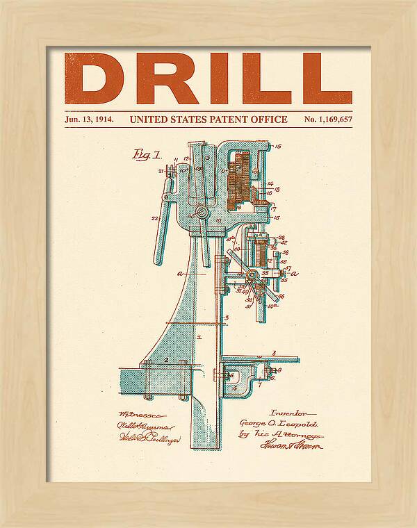 Drill Drill Press Retro Patent Us1169657a