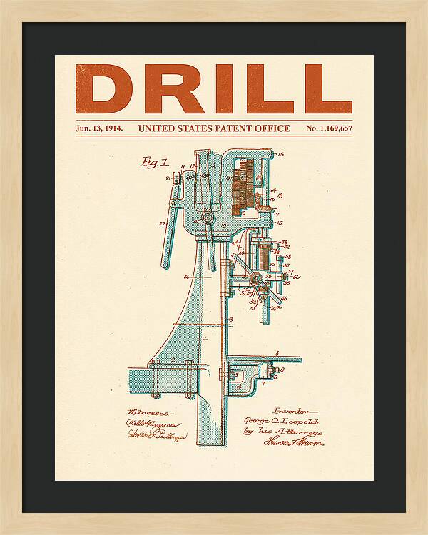 Drill Drill Press Retro Patent Us1169657a