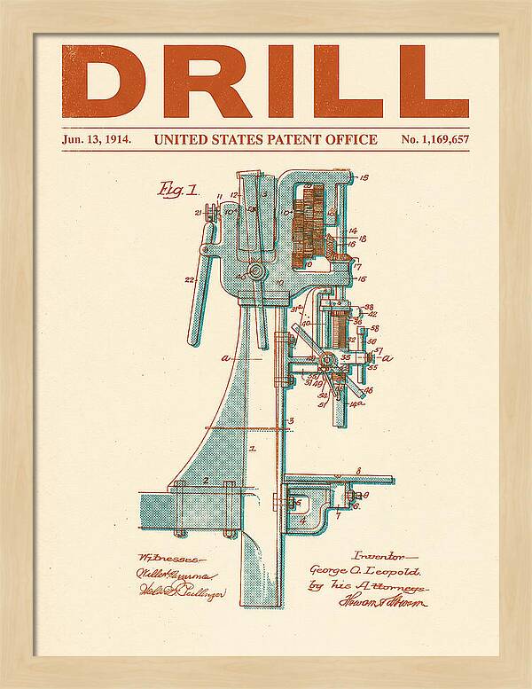 Drill Drill Press Retro Patent Us1169657a