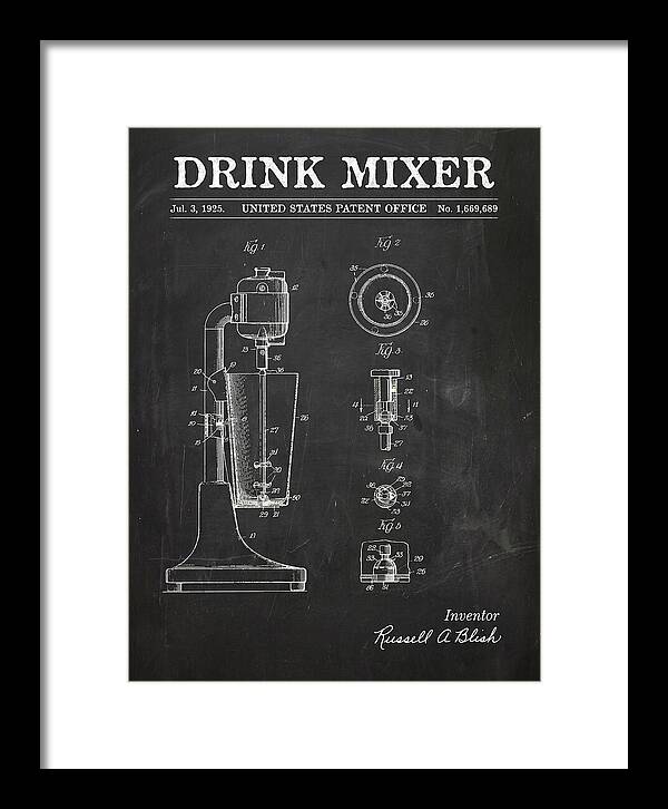 Drink Mixer Chalkboard Patent Us1669689a