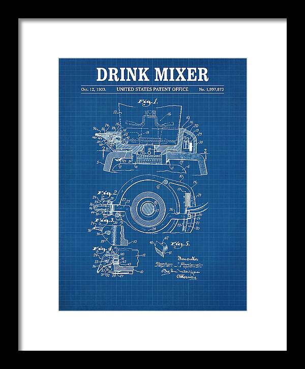 Drink Mixer Hamilton Beach Blueprint Patent Us1997873a