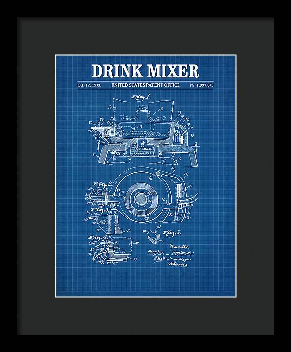 Drink Mixer Hamilton Beach Blueprint Patent Us1997873a
