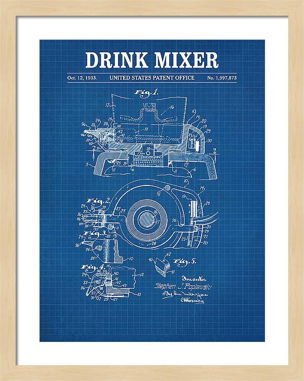 Drink Mixer Hamilton Beach Blueprint Patent Us1997873a