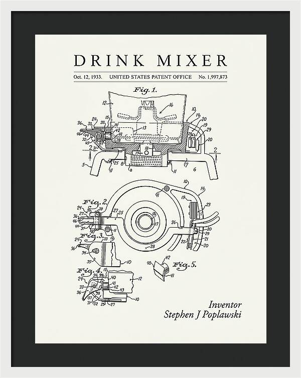 Drink Mixer Hamilton Beach Minimalist Patent Us1997873a