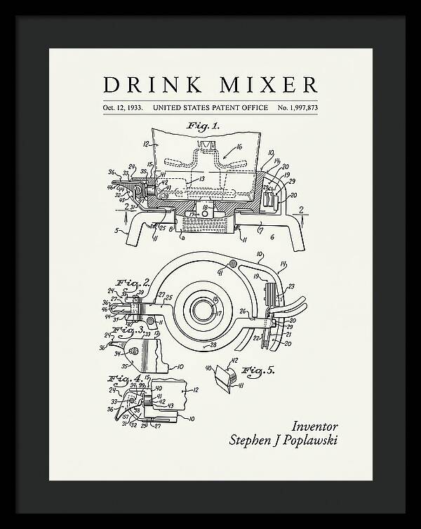 Drink Mixer Hamilton Beach Minimalist Patent Us1997873a