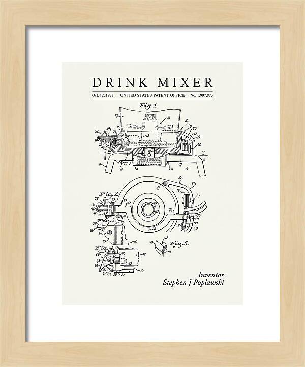Drink Mixer Hamilton Beach Minimalist Patent Us1997873a