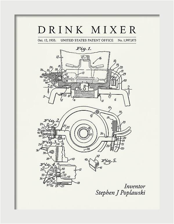 Drink Mixer Hamilton Beach Minimalist Patent Us1997873a