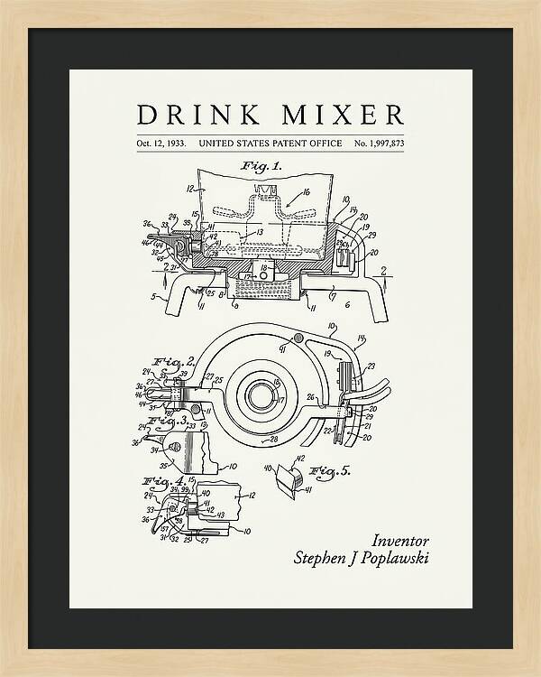 Drink Mixer Hamilton Beach Minimalist Patent Us1997873a