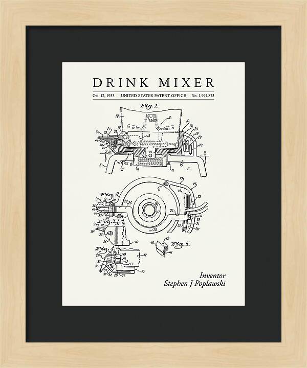 Drink Mixer Hamilton Beach Minimalist Patent Us1997873a