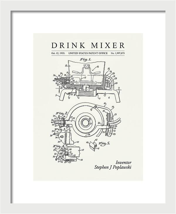Drink Mixer Hamilton Beach Minimalist Patent Us1997873a