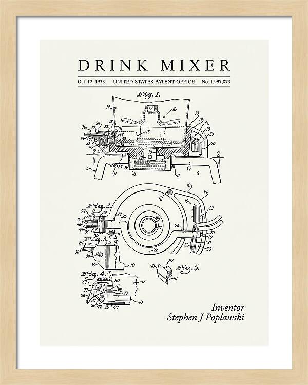 Drink Mixer Hamilton Beach Minimalist Patent Us1997873a