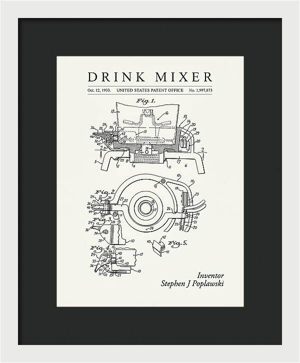 Drink Mixer Hamilton Beach Minimalist Patent Us1997873a