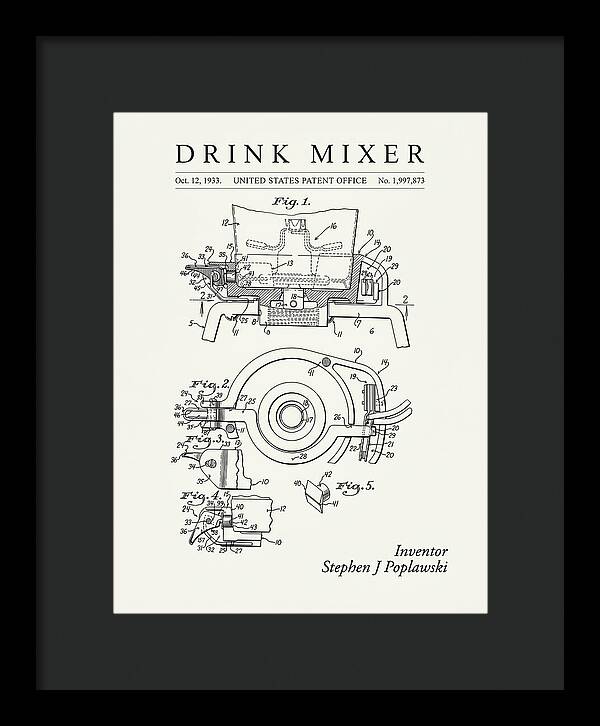 Drink Mixer Hamilton Beach Minimalist Patent Us1997873a