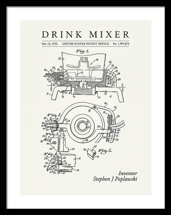 Drink Mixer Hamilton Beach Minimalist Patent Us1997873a