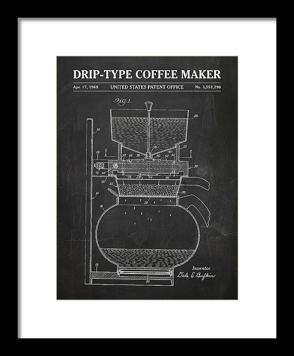 Drip Type Coffee Maker Chalkboard Patent Us3552298a