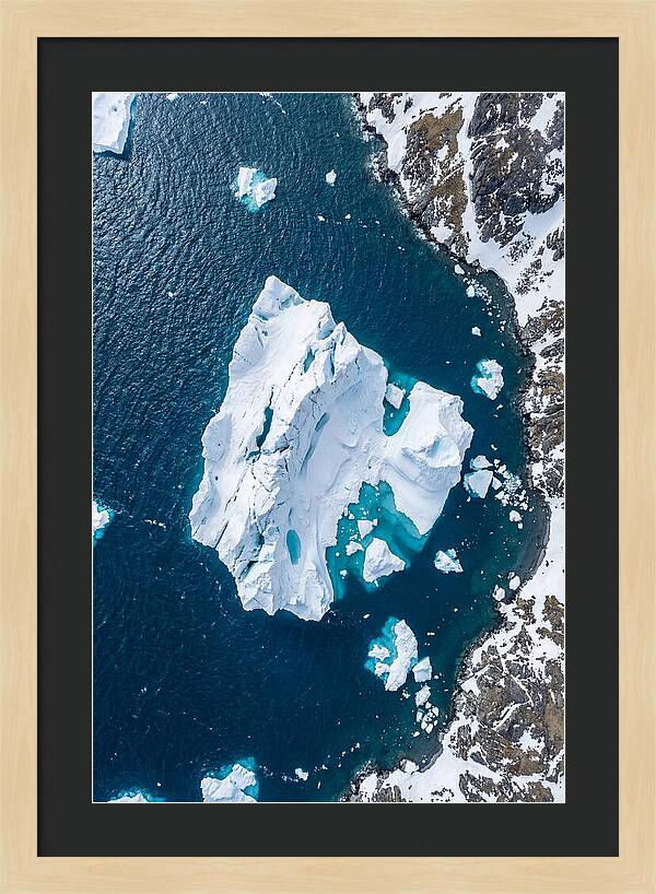Drone Iceberg Above