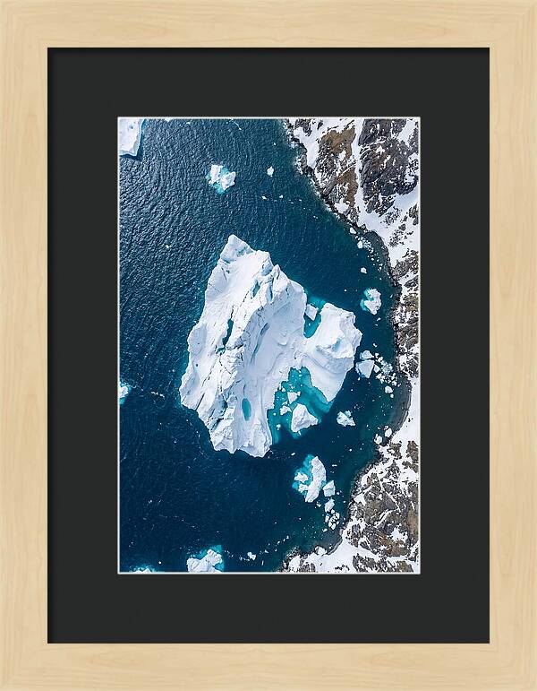 Drone Iceberg Above