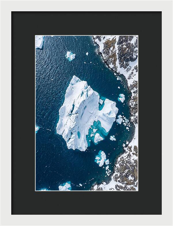 Drone Iceberg Above