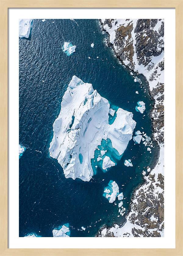 Drone Iceberg Above