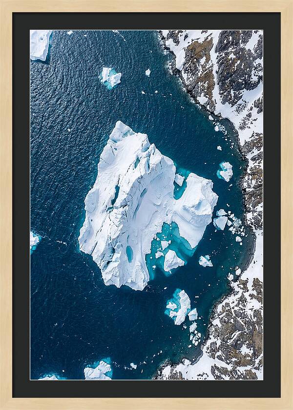 Drone Iceberg Above
