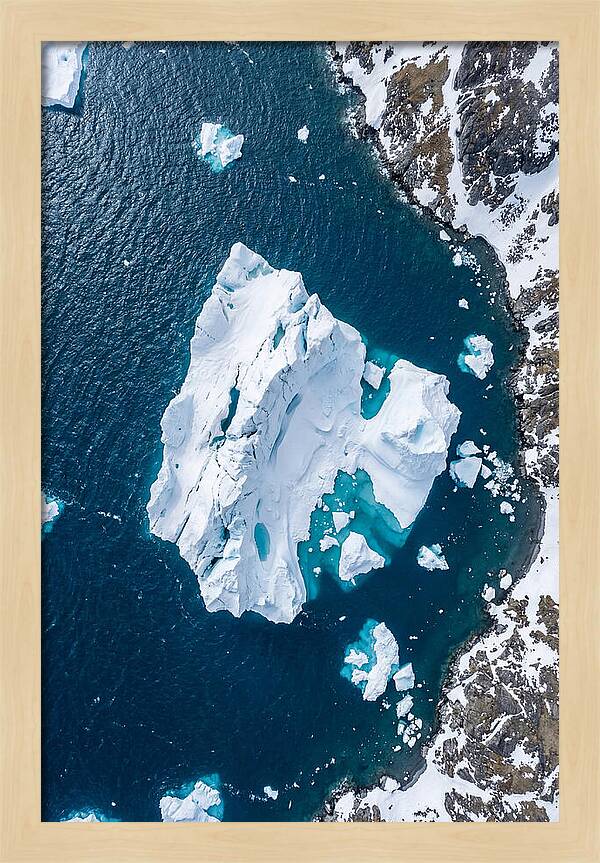 Drone Iceberg Above