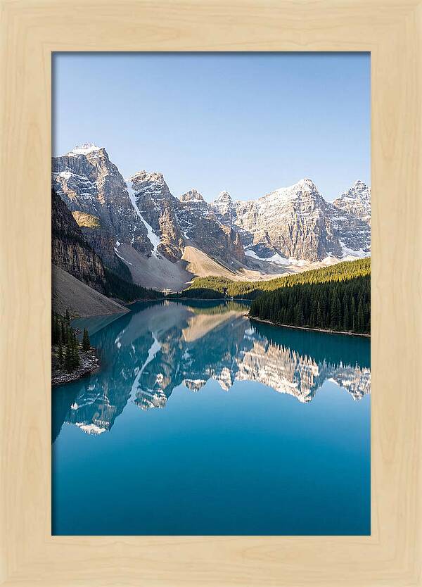 Drone Over Serene Mountain Lake