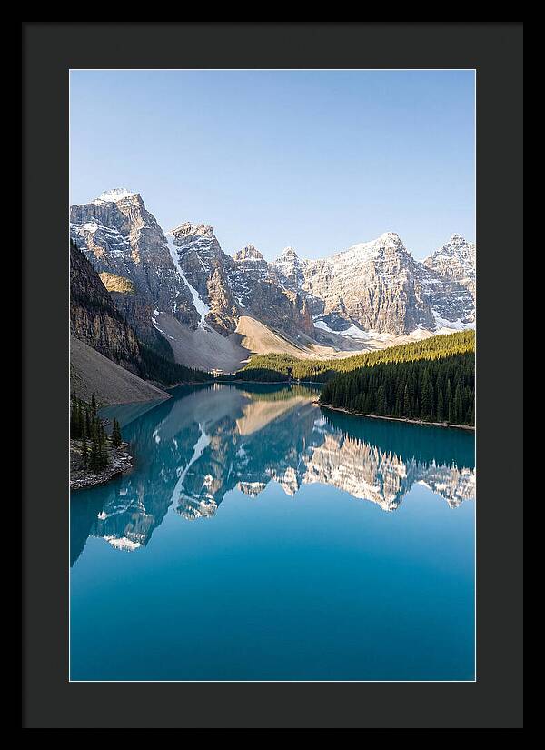 Drone Over Serene Mountain Lake