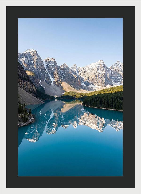 Drone Over Serene Mountain Lake