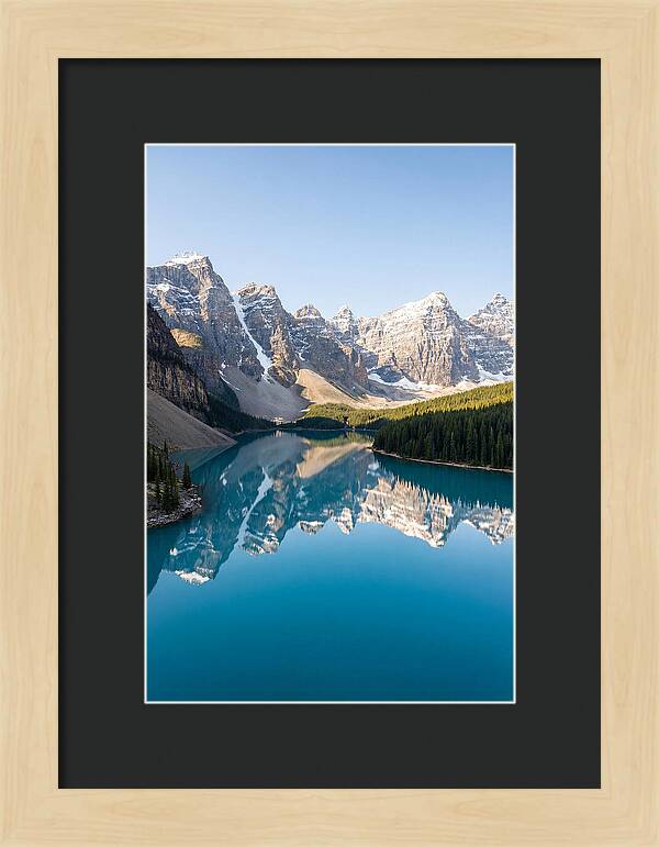 Drone Over Serene Mountain Lake