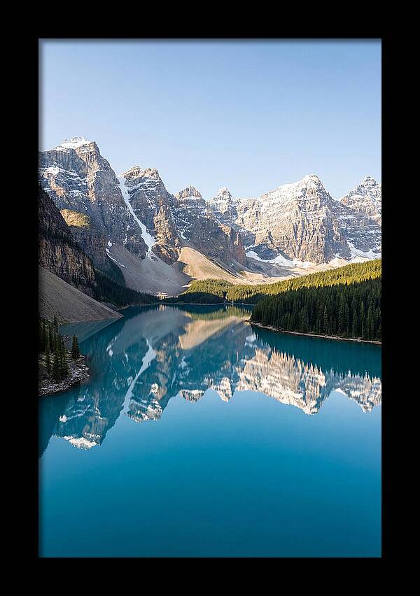 Drone Over Serene Mountain Lake