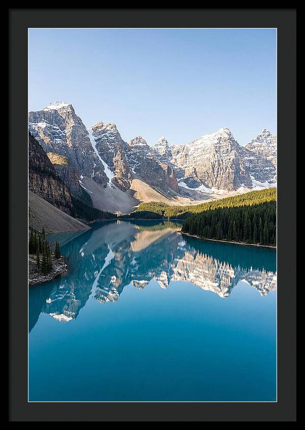 Drone Over Serene Mountain Lake