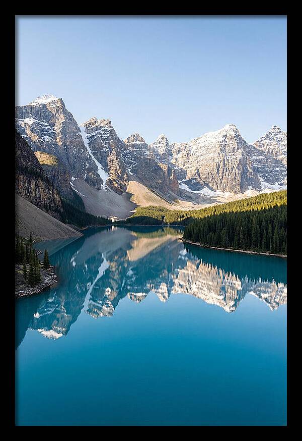 Drone Over Serene Mountain Lake