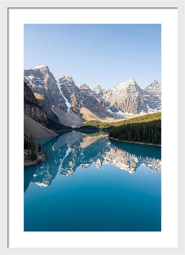 Drone Over Serene Mountain Lake