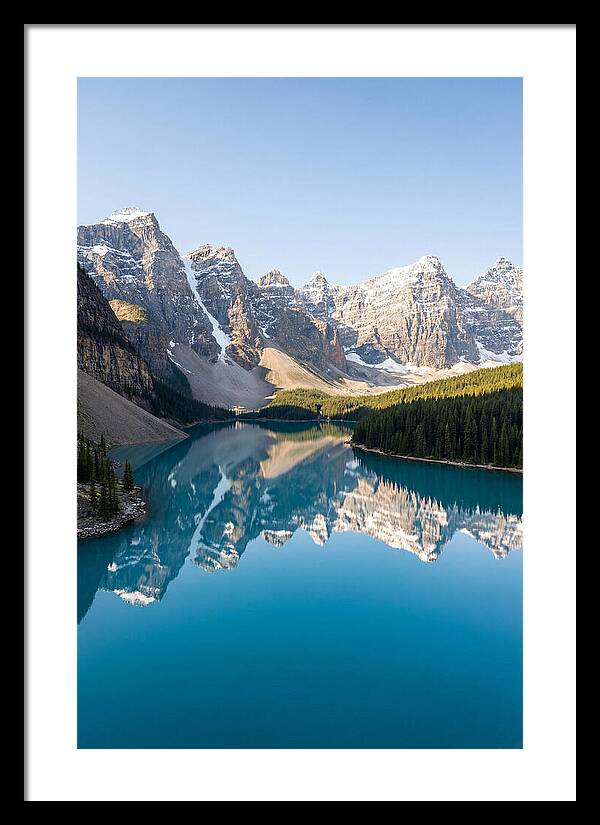 Drone Over Serene Mountain Lake