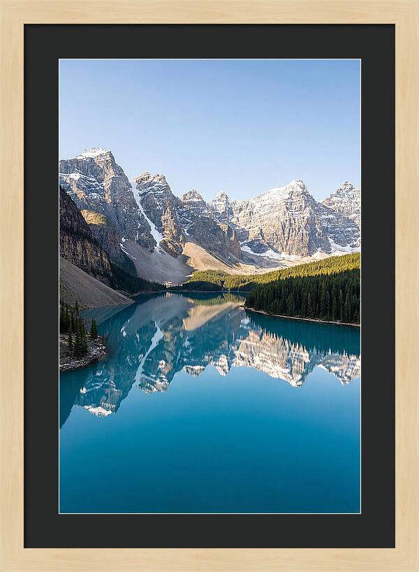 Drone Over Serene Mountain Lake