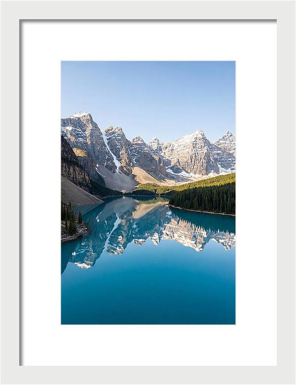 Drone Over Serene Mountain Lake
