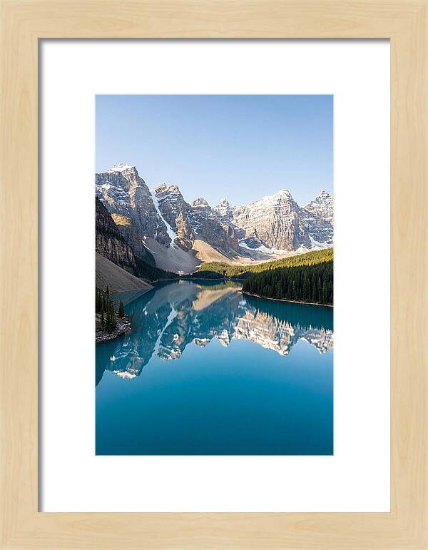 Drone Over Serene Mountain Lake