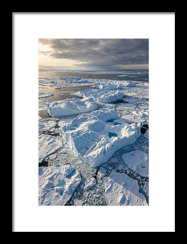 Drone View Of Icebergs
