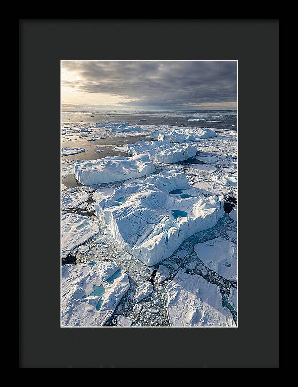 Drone View Of Icebergs