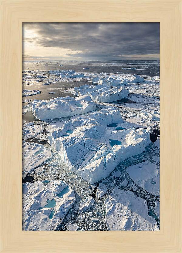 Drone View Of Icebergs