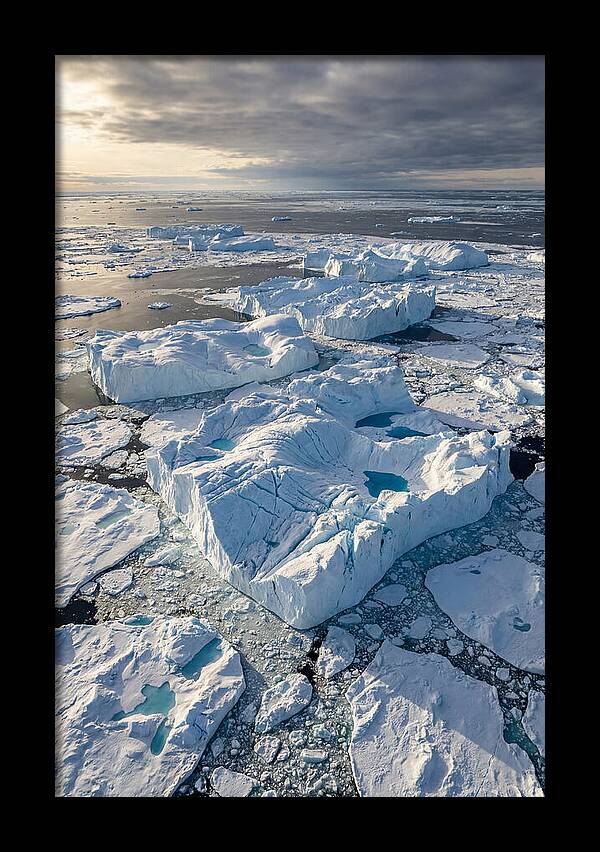 Drone View Of Icebergs