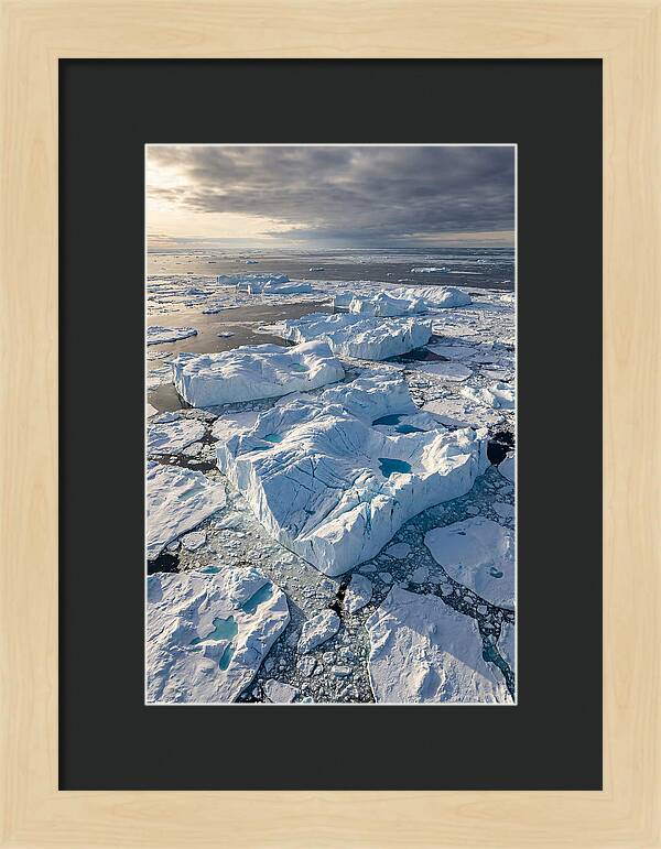Drone View Of Icebergs